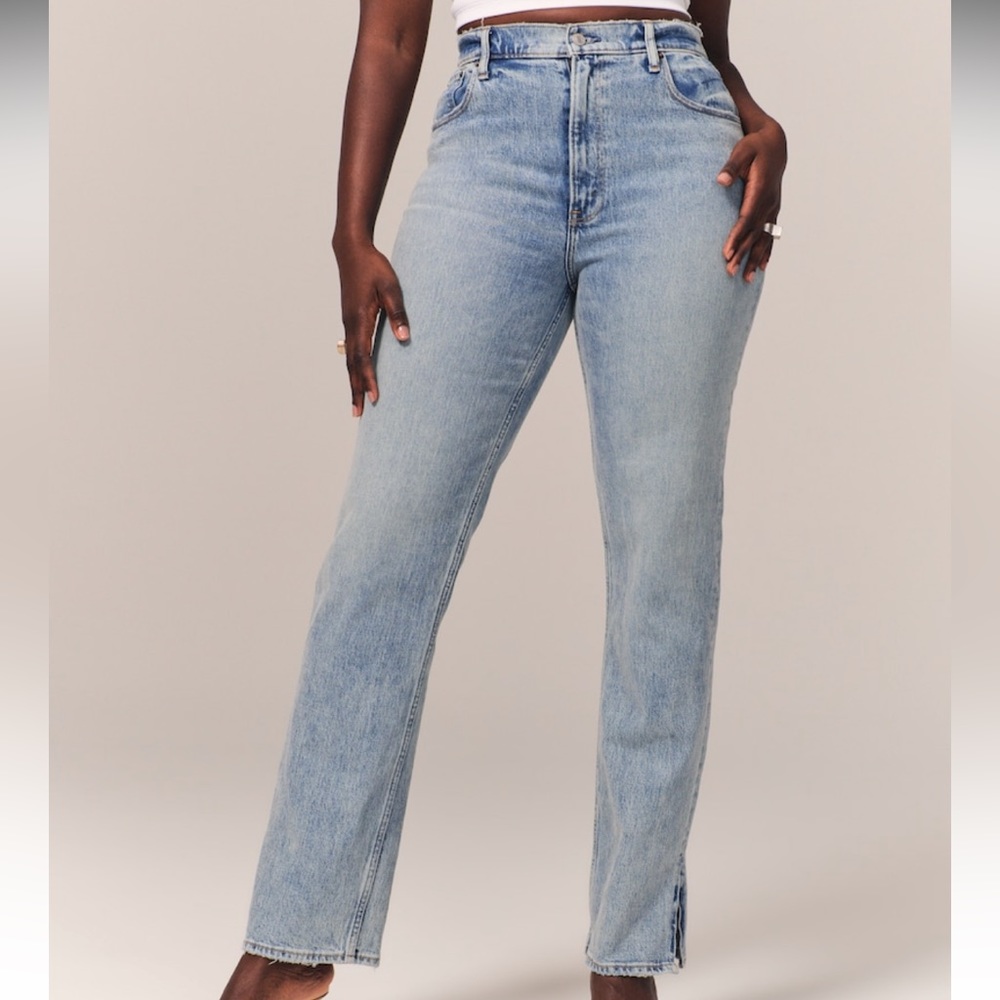 Abercrombie 90s Straight Split Hem
